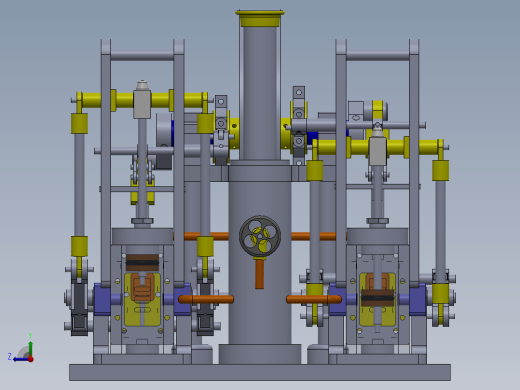 蒸汽机beam-steam-engine-2836-模型格式为 sw右视缩略图
