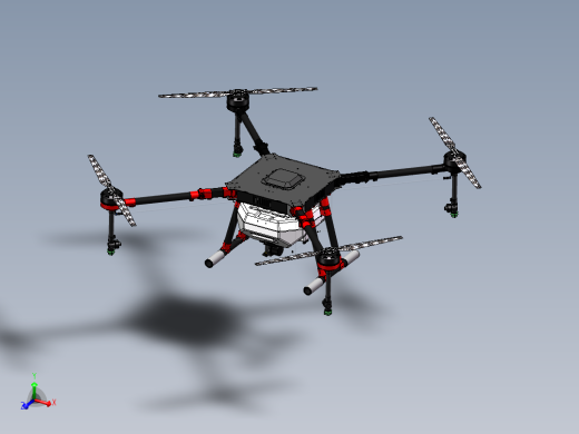 1500mm四旋翼植保无人机