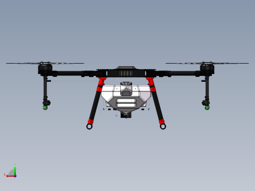 1500mm四旋翼植保无人机后视缩略图