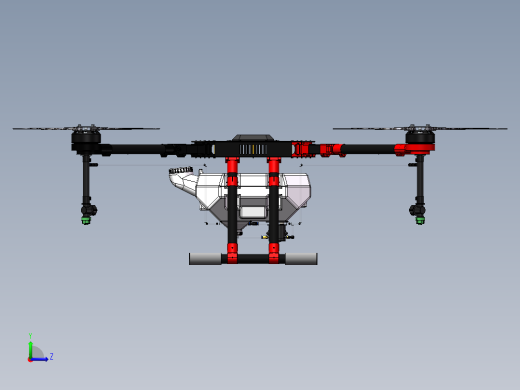 1500mm四旋翼植保无人机左视缩略图