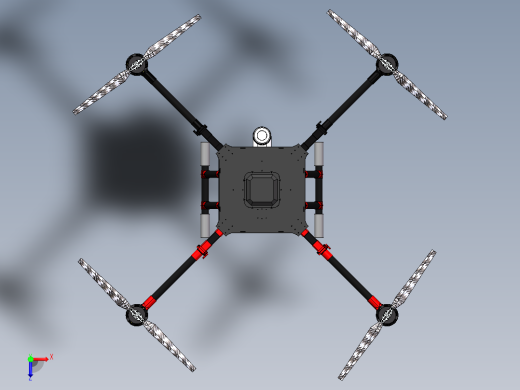 1500mm四旋翼植保无人机俯视缩略图