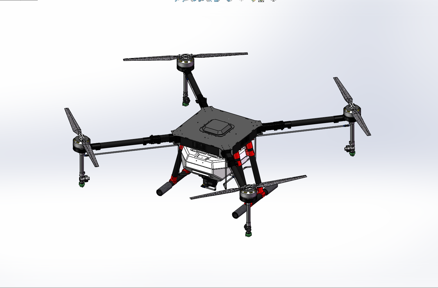 1500mm四旋翼植保无人机