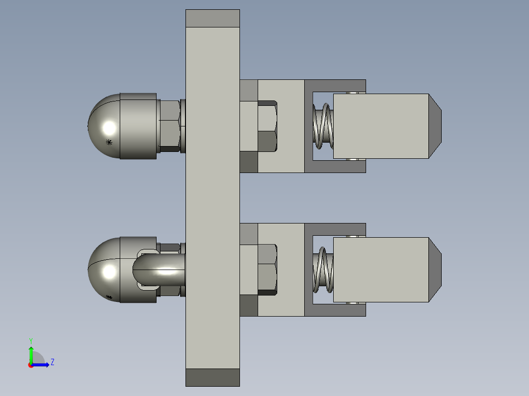 100A-135x105x15二极充电刷块充电间距40mm左视图