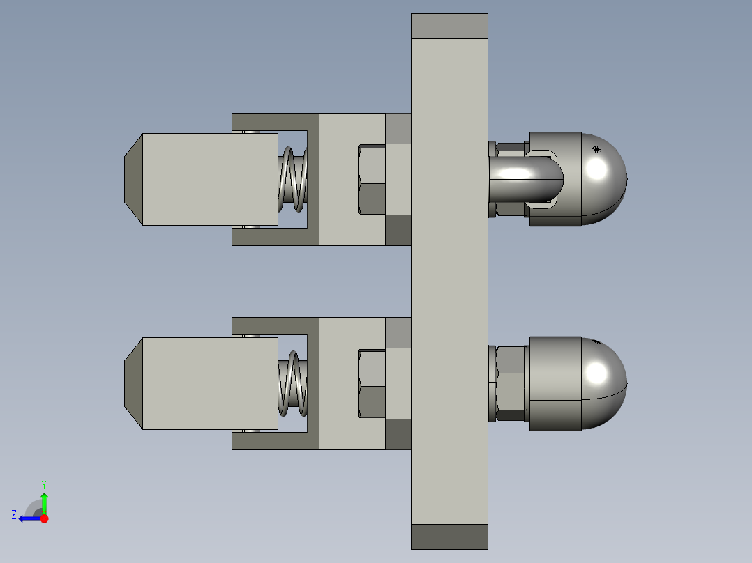 100A-135x105x15二极充电刷块充电间距40mm右视图