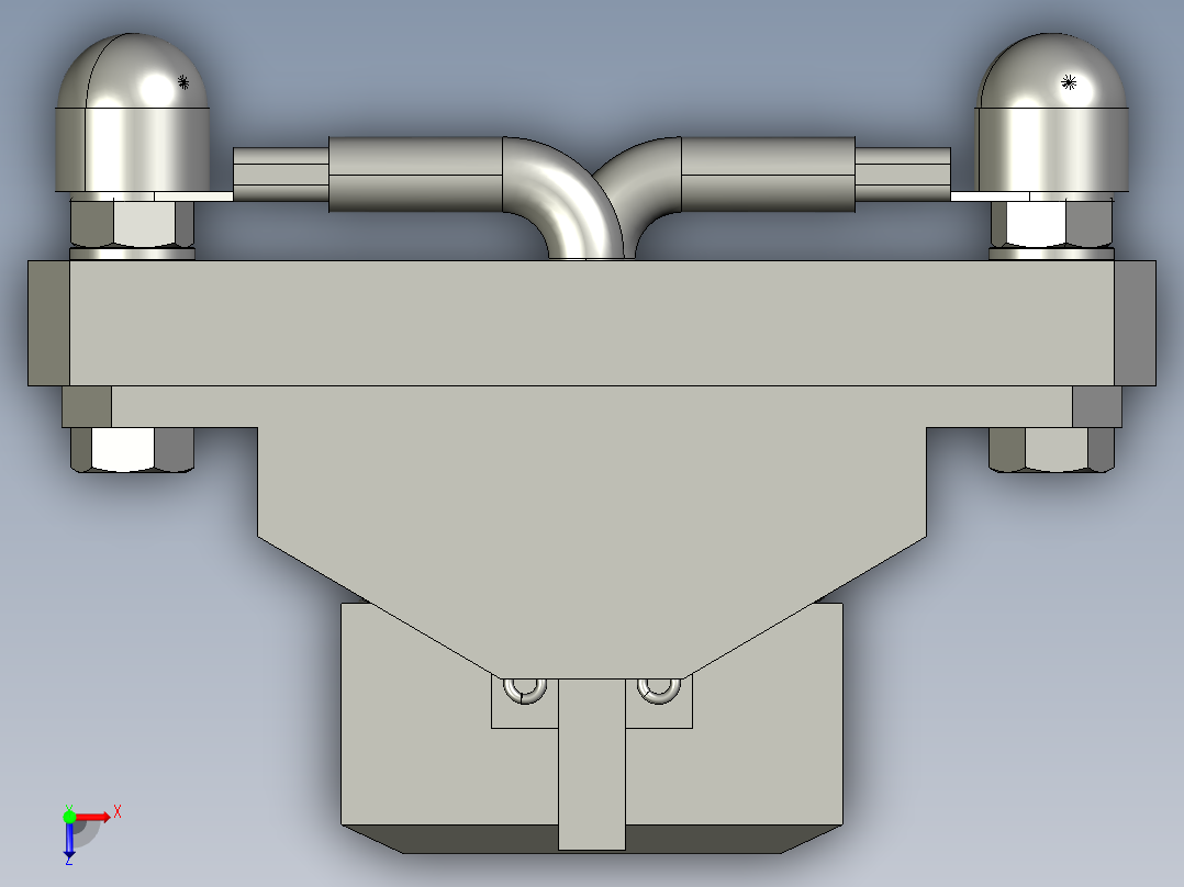 100A-135x105x15二极充电刷块充电间距40mm俯视图