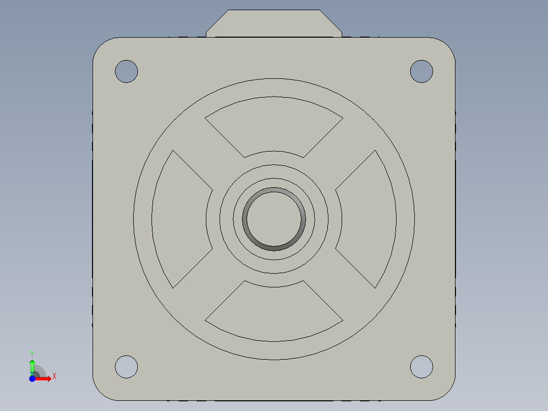 凯阳无刷电机500W前视图