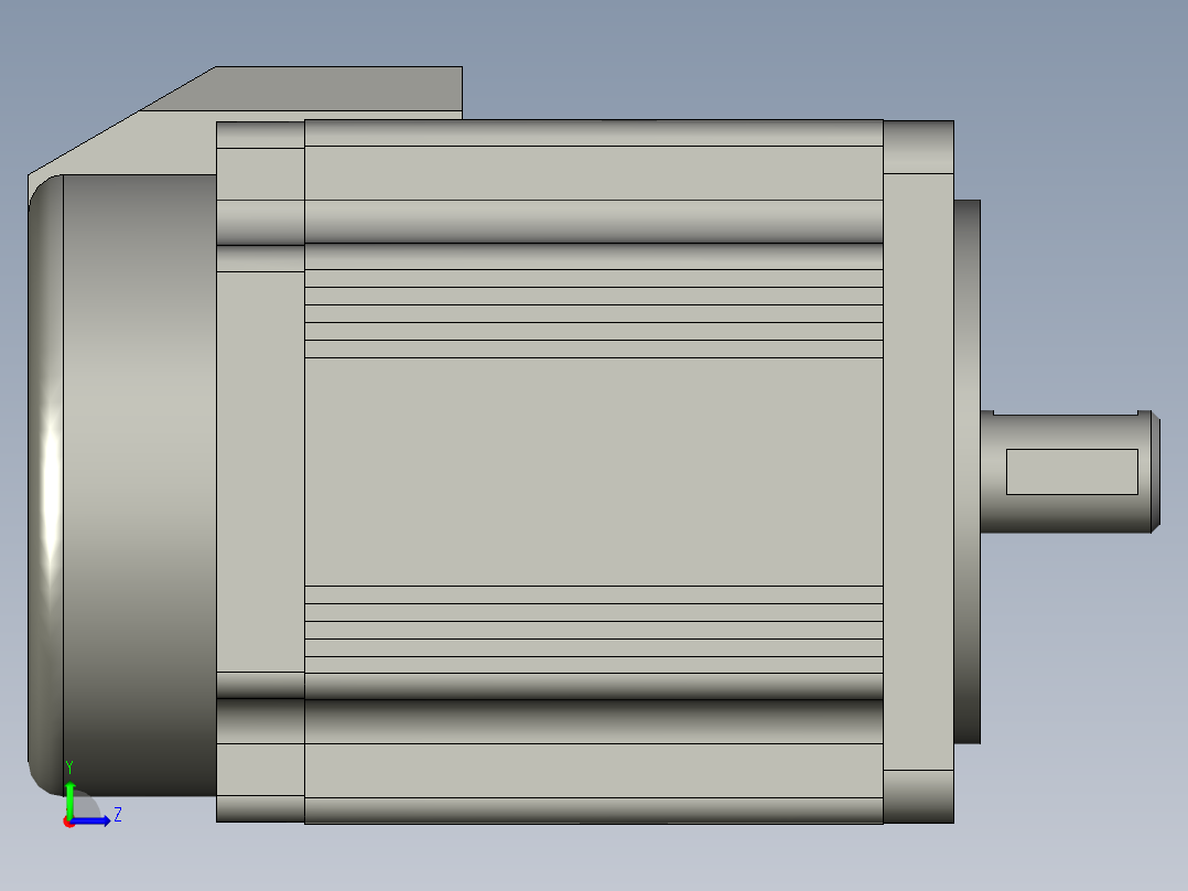 凯阳无刷电机500W左视图