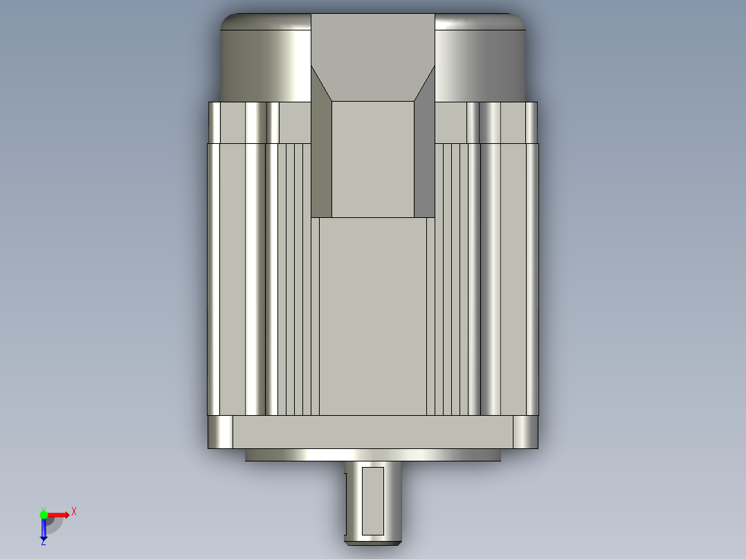 凯阳无刷电机500W俯视图
