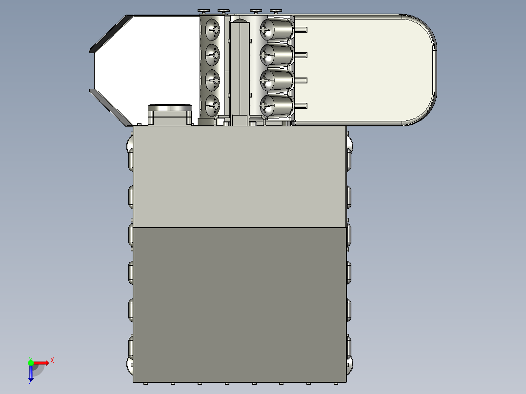 自动定心去核机俯视图