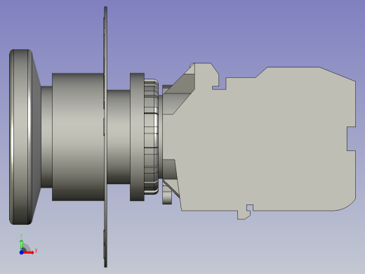 LA42天逸红色22急停开关前视缩略图