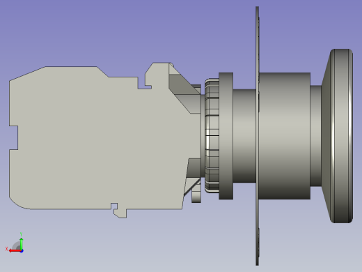 LA42天逸红色22急停开关后视缩略图