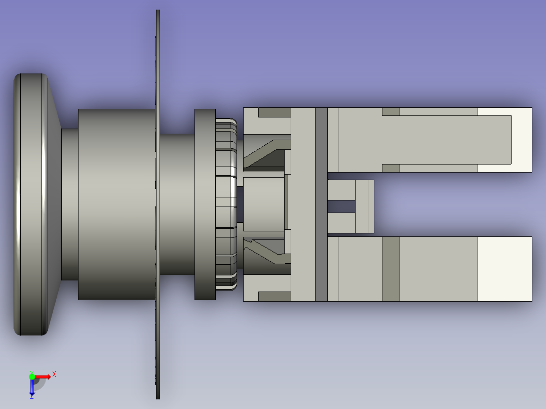 LA42天逸红色22急停开关俯视图