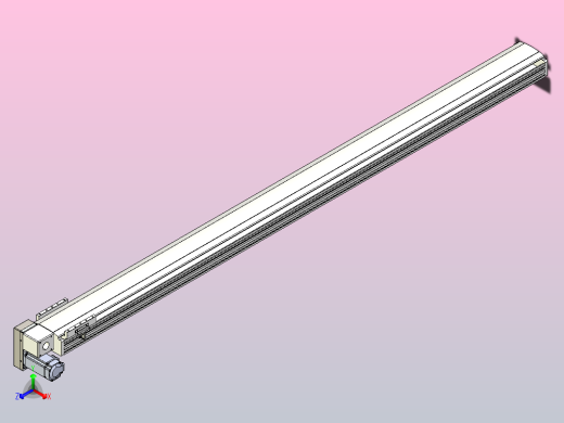 皮带直线轴半封闭可选导轨TPA-HNB-140D-120-L1950-LP-Y-P40-N3