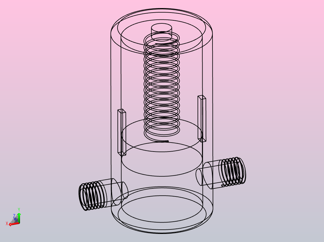 实验室废水处理系统主视图