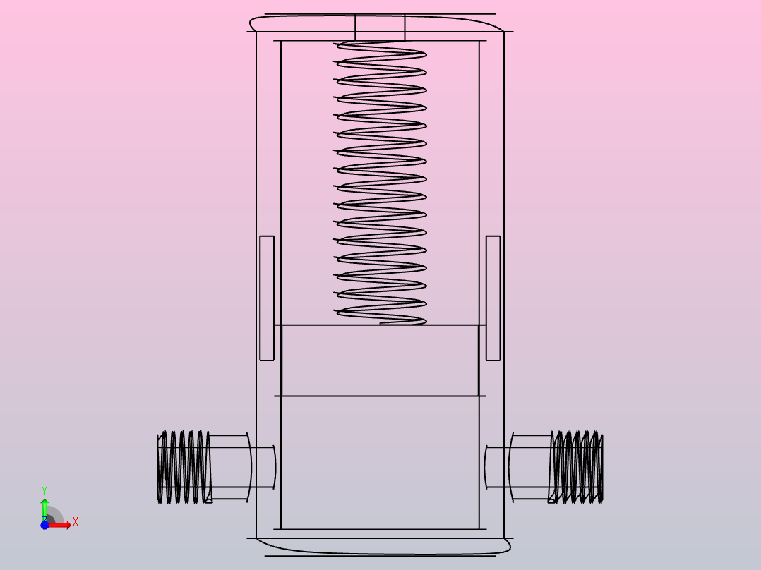 实验室废水处理系统前视图