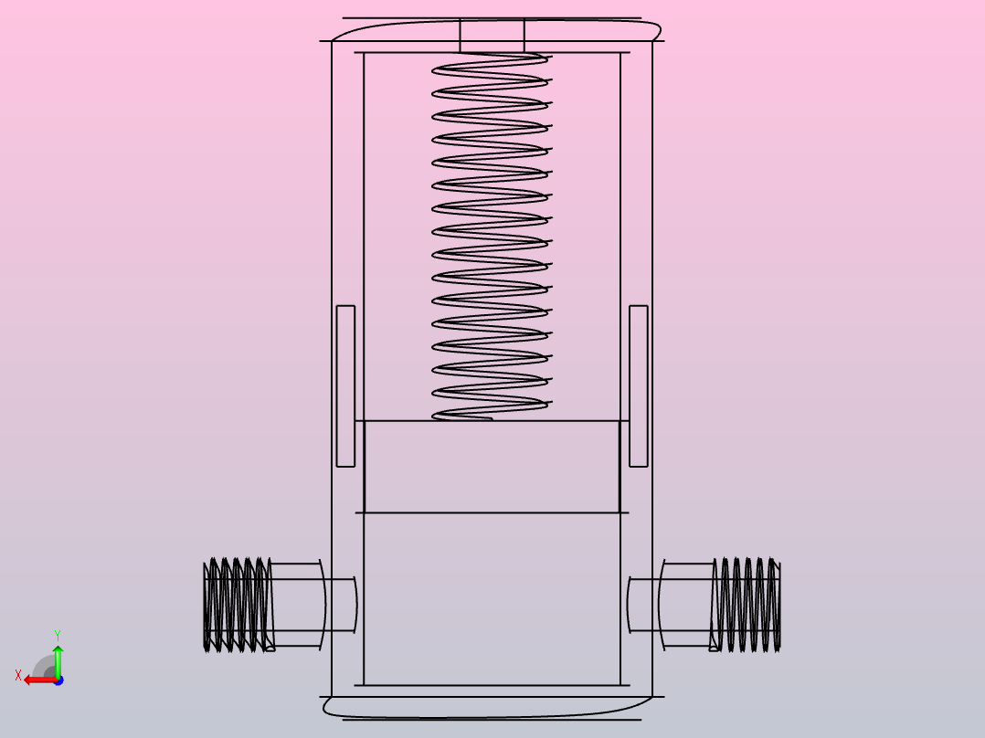 实验室废水处理系统后视图