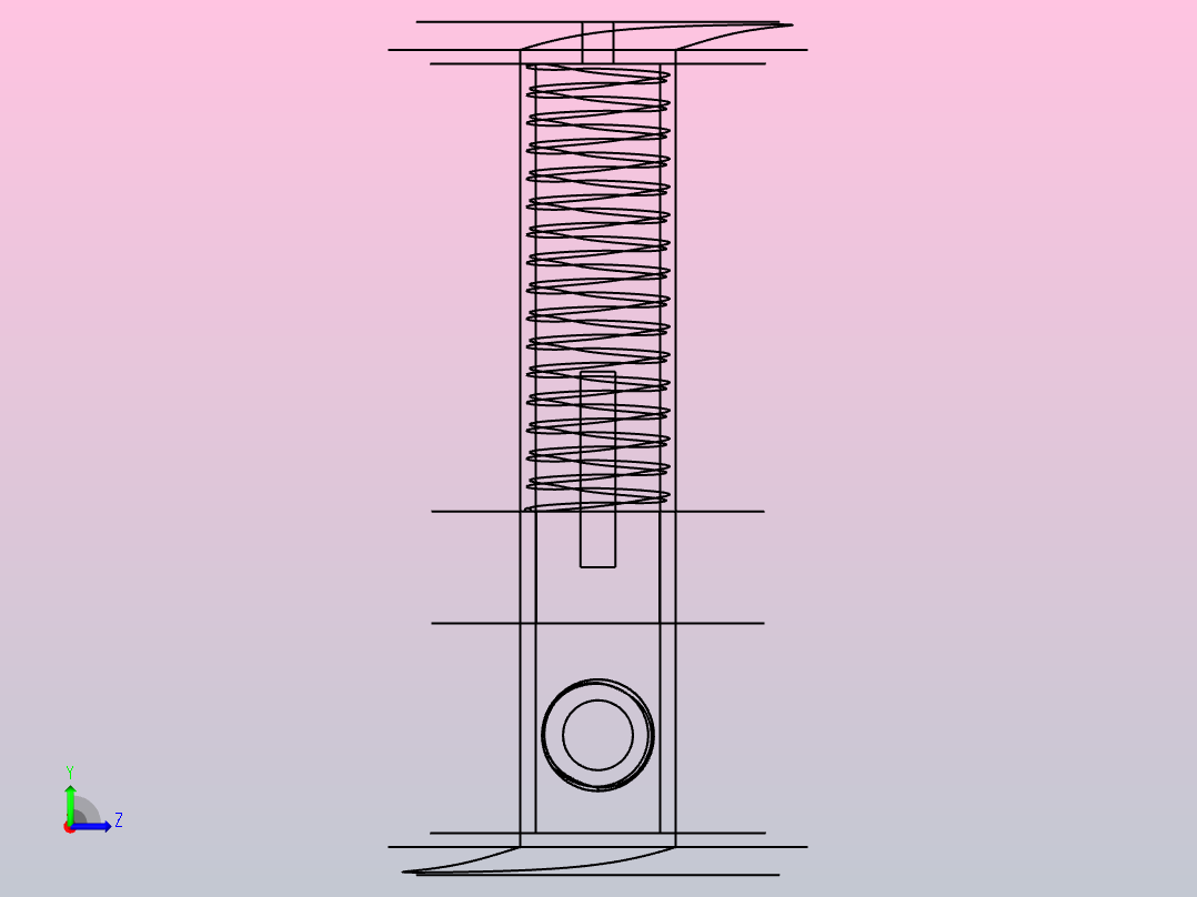实验室废水处理系统左视图