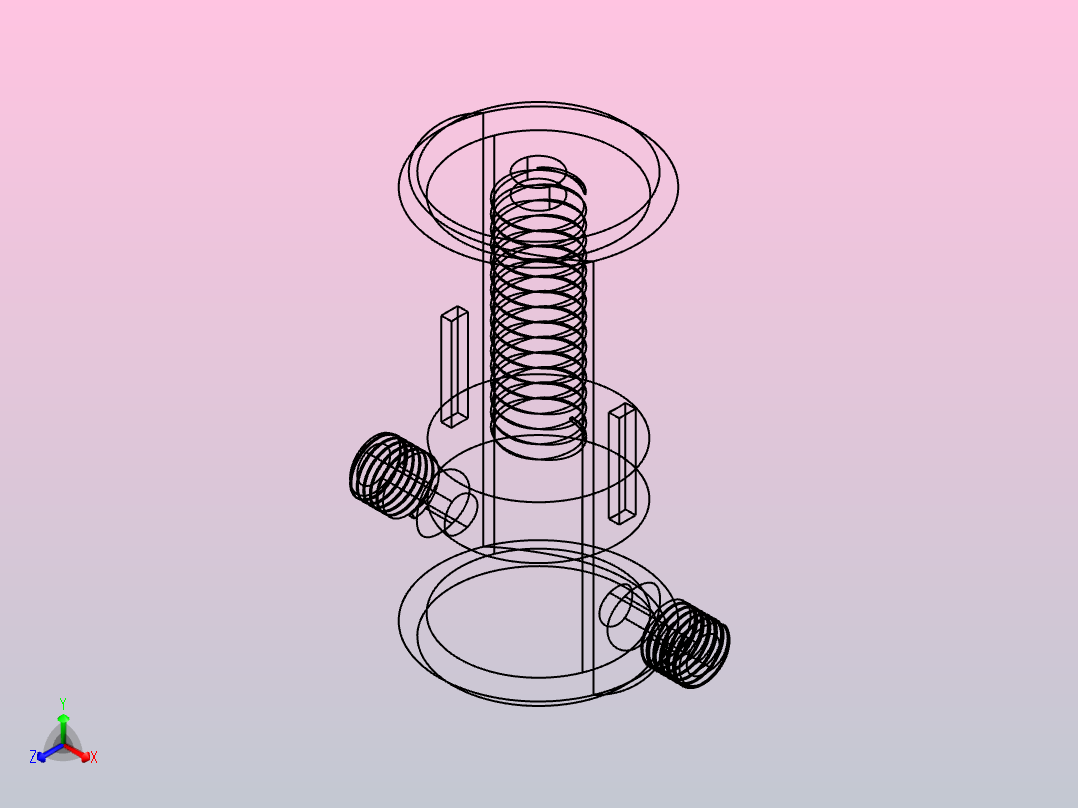 实验室废水处理系统正等轴测图