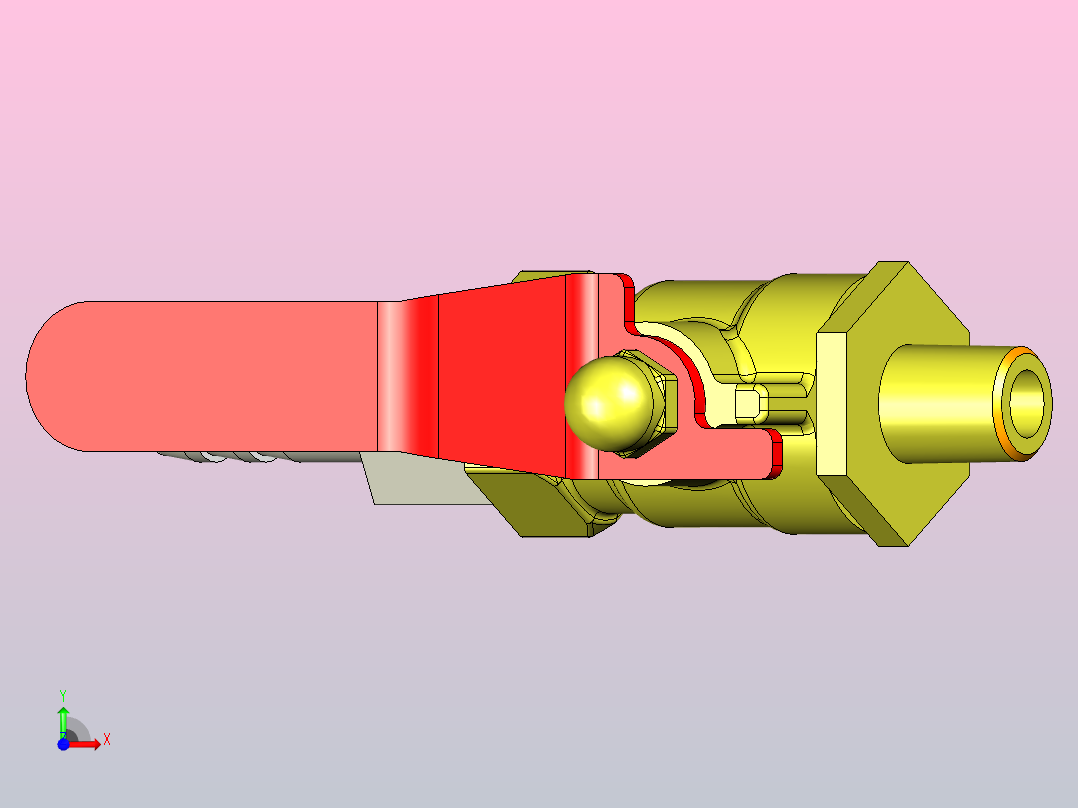 车床刀架结构前视图