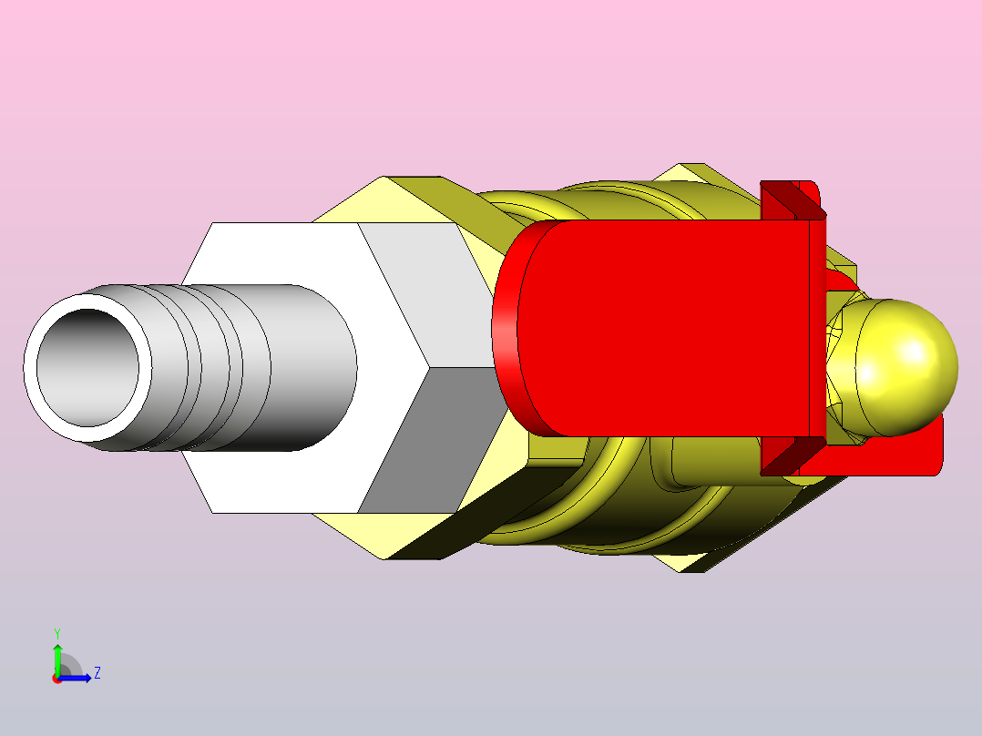 车床刀架结构左视图