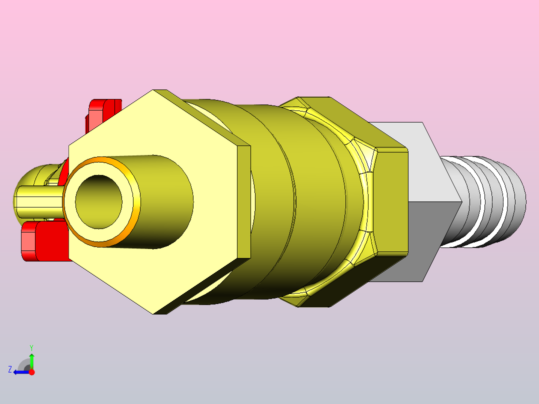 车床刀架结构右视图