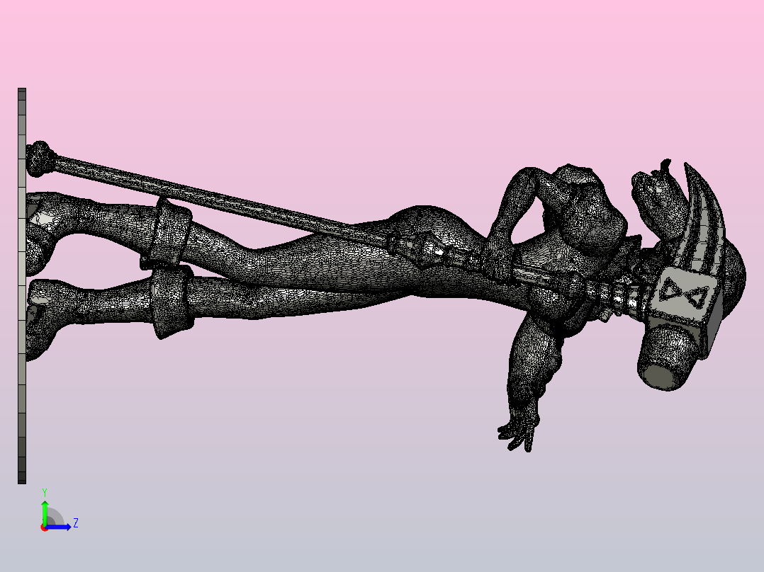 Diane_with_base动漫人物游戏左视图