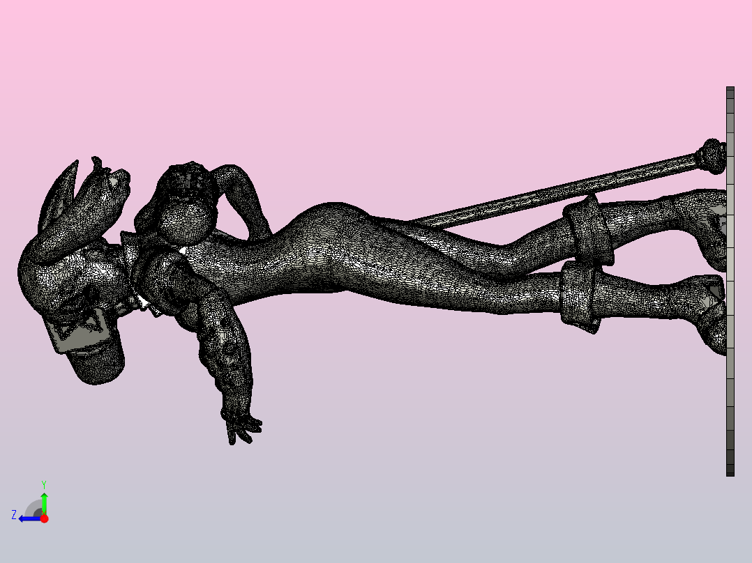 Diane_with_base动漫人物游戏右视图