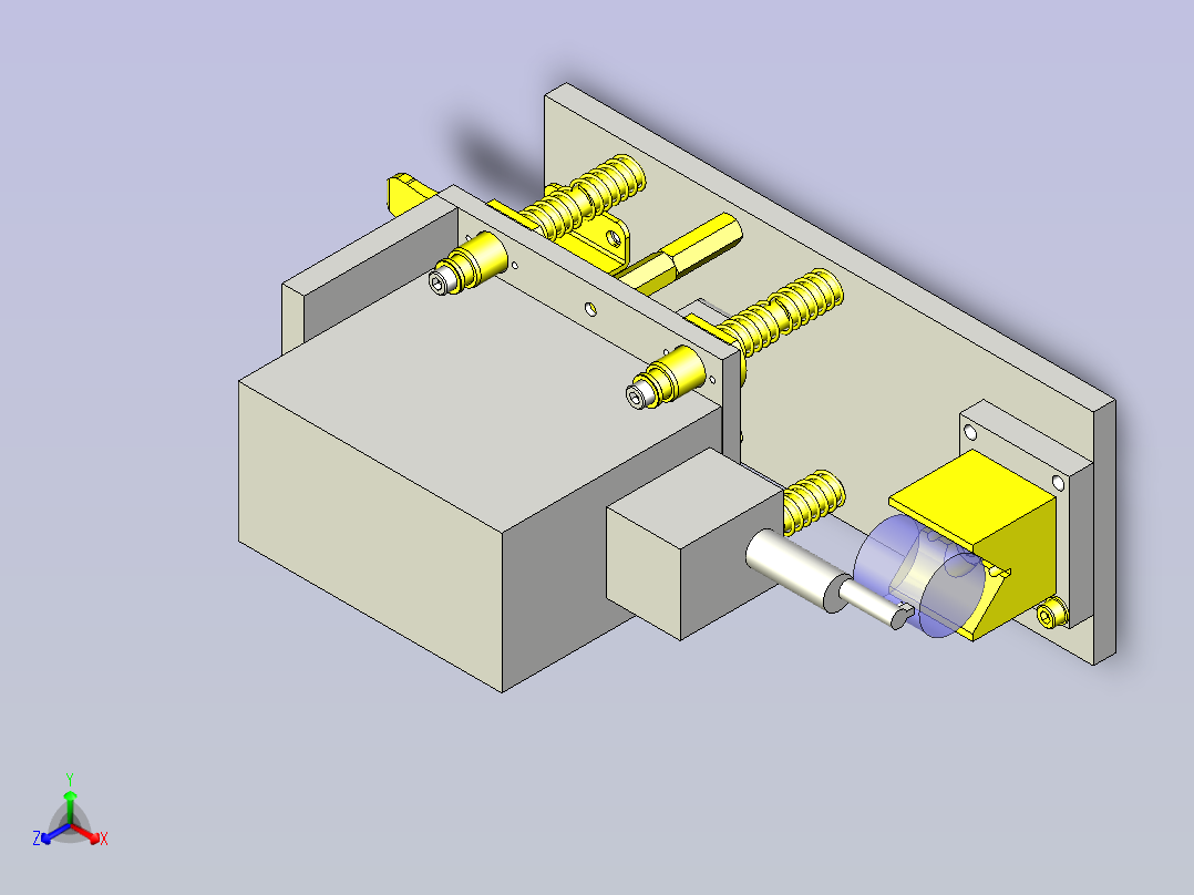某产品表面检查治具3D正等轴测图