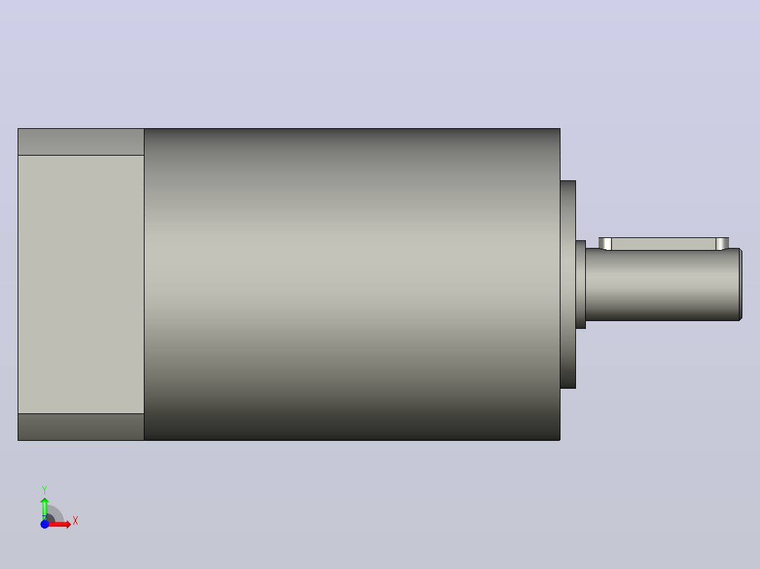 间隙减速器gearbox_gbx060025k_gbk_060_055_0_f前视图