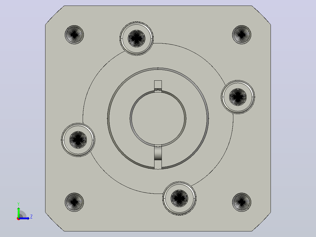 间隙减速器gearbox_gbx060025k_gbk_060_055_0_f左视图