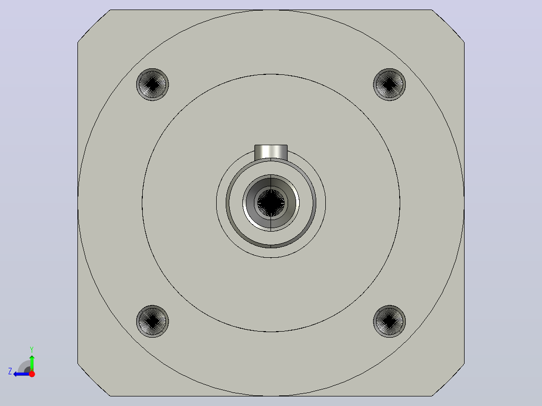 间隙减速器gearbox_gbx060025k_gbk_060_055_0_f右视图
