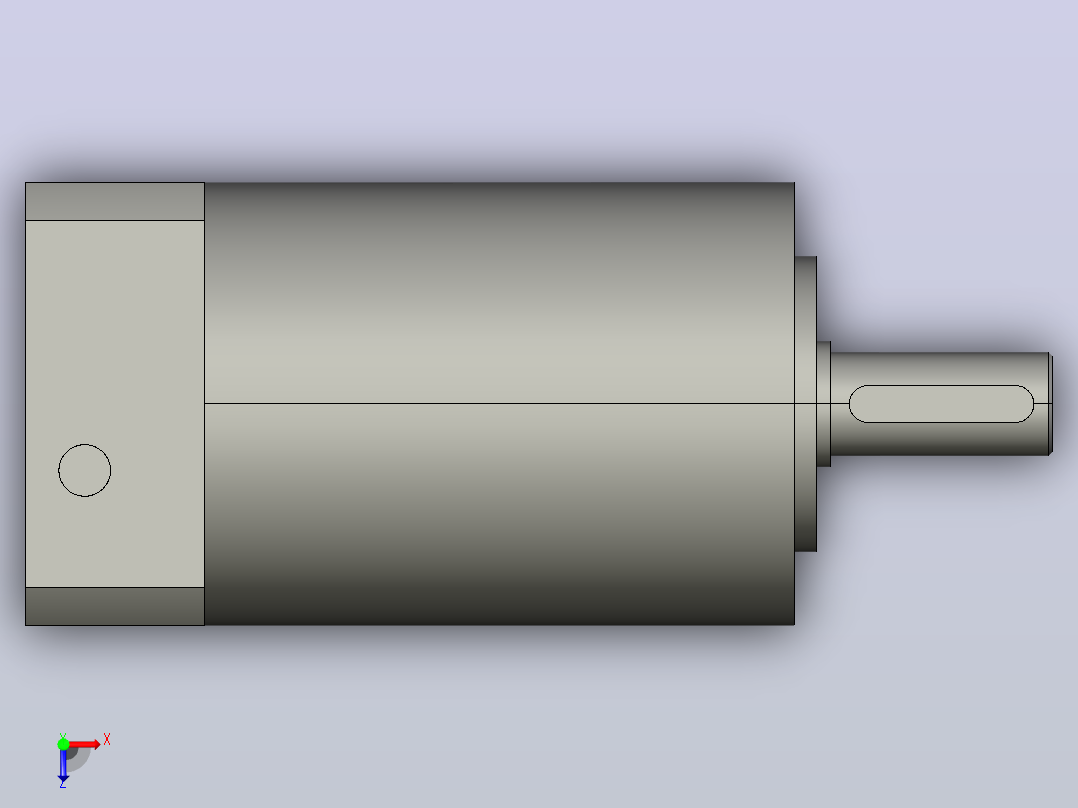 间隙减速器gearbox_gbx060025k_gbk_060_055_0_f俯视图