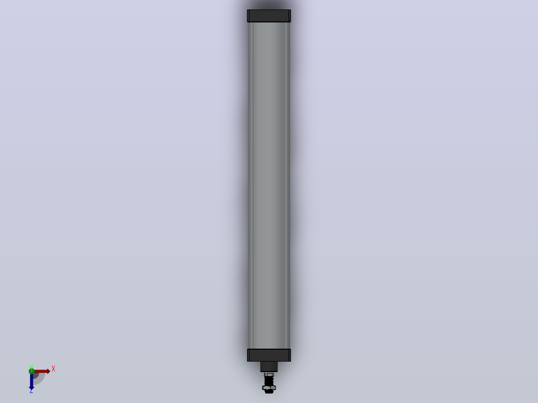 SC气缸SC标准气缸系列SC-125X1000-S俯视图