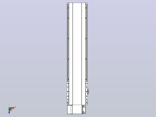 皮带直线轴半封闭可选导轨TPA-HNB-202D-140-L650-LP-C-P75-N3俯视缩略图