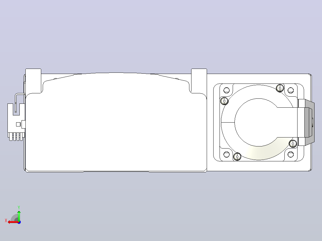 日规模组半封闭丝杆TPA-HNR-140D-2010C-L400-ML-C-P40-N3后视图