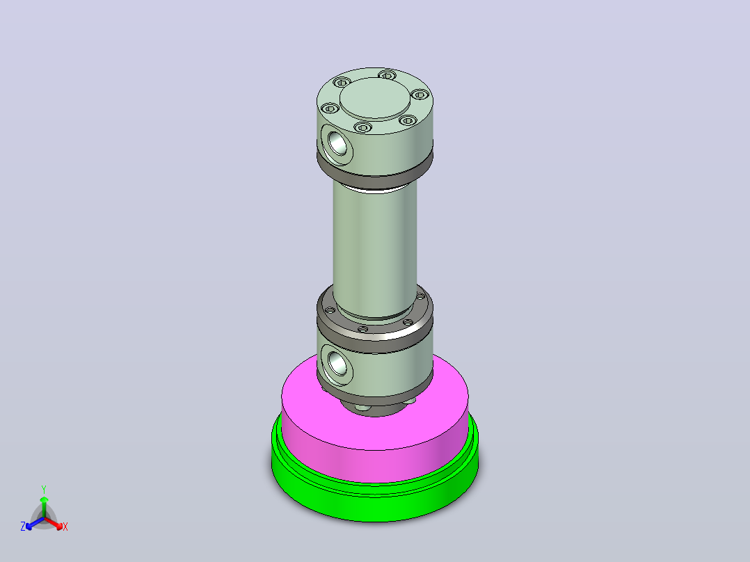 液压夹具设计（C4）（UG+CAD+说明书）主视图