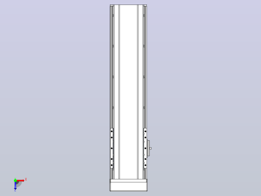 日规模组半封闭丝杆TPA-HNR-120D-1610C-L350-MP-C-P40-N3俯视缩略图