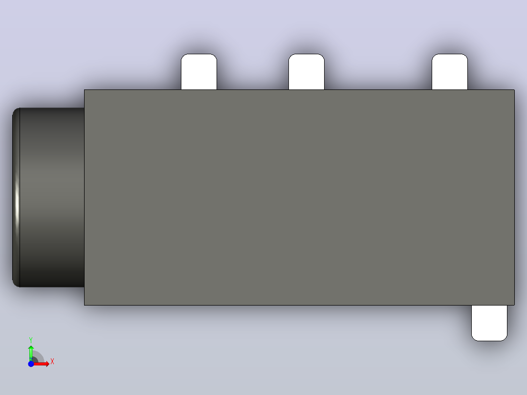 cpj-320ds3.5mm电话插孔4P SMT前视图