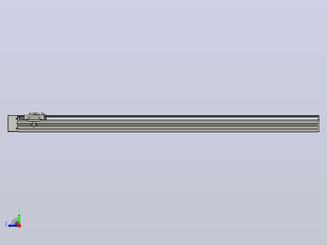日规模组半封闭丝杆TPA-HNR-85S-1610C-L1100-ML-C-P20-N3右视图