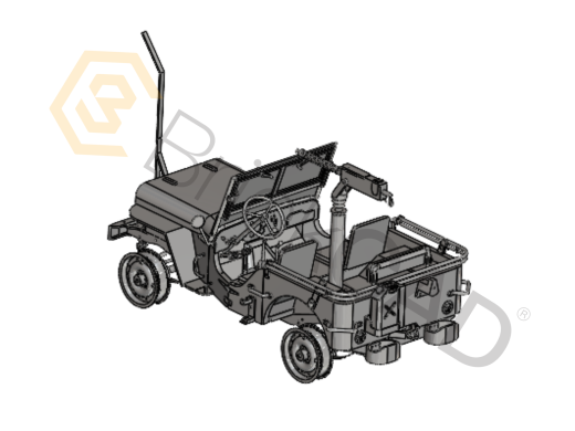 吉普车 – 越野 SUV CAD 模型 缩略图