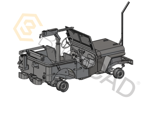 吉普车 – 越野 SUV CAD 模型 缩略图