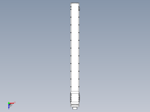 滚珠丝杠直线轴内置导轨TPA-GCR-170-2510C-L1700-MP-M75-N3俯视缩略图