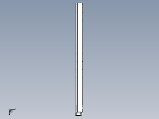 皮带直线轴半封闭可选导轨TPA-HNB-175D-140-L2400-RU-C-P75-N3俯视缩略图