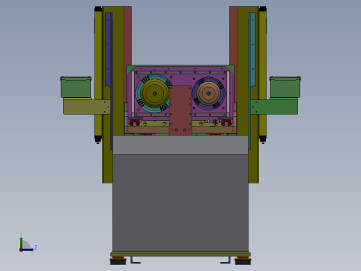 自动化切削夹具左视缩略图