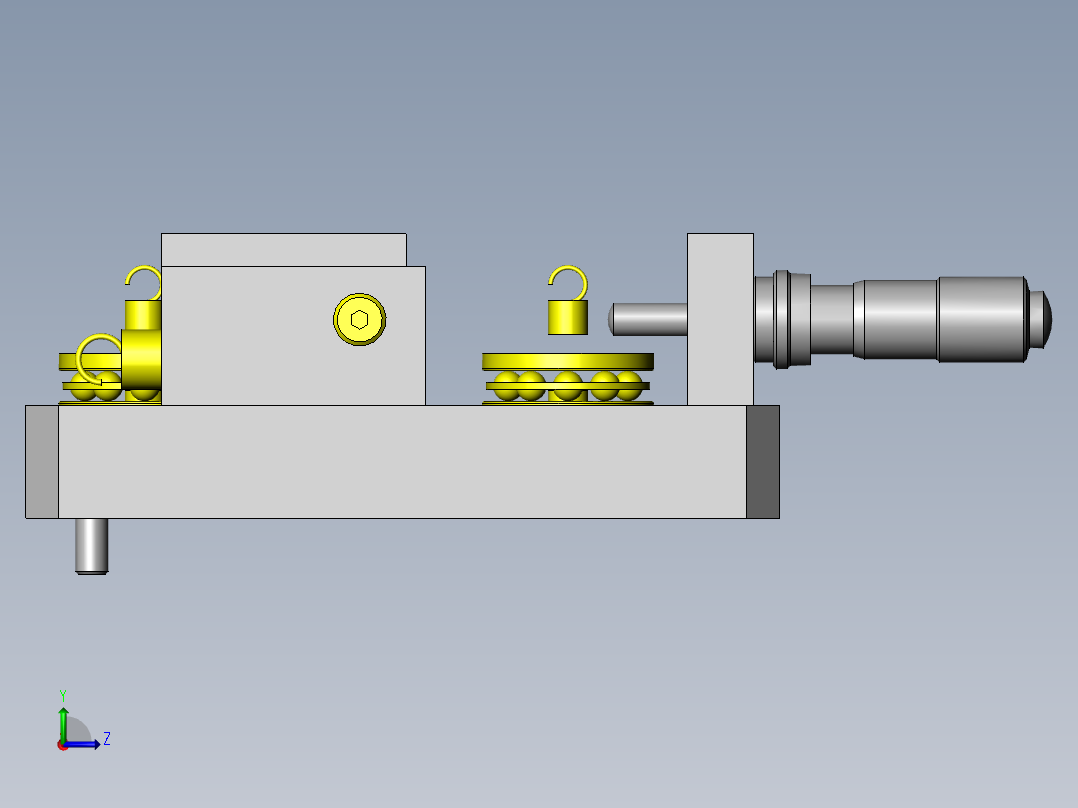 简易微调滑台左视图
