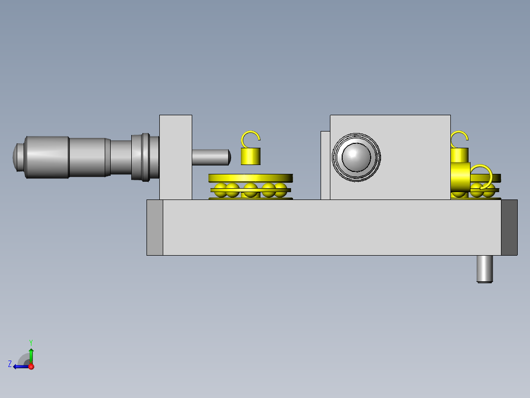 简易微调滑台右视图