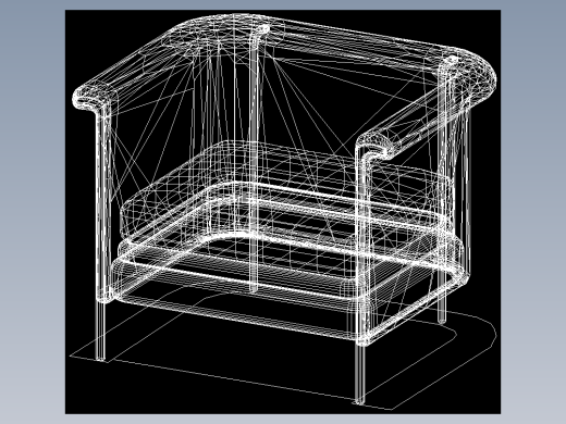 室内家具和灯具等的模型十二-K-S27-1