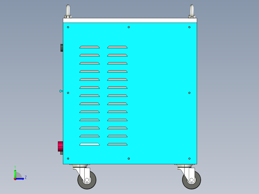 OTC焊机3D模型左视图