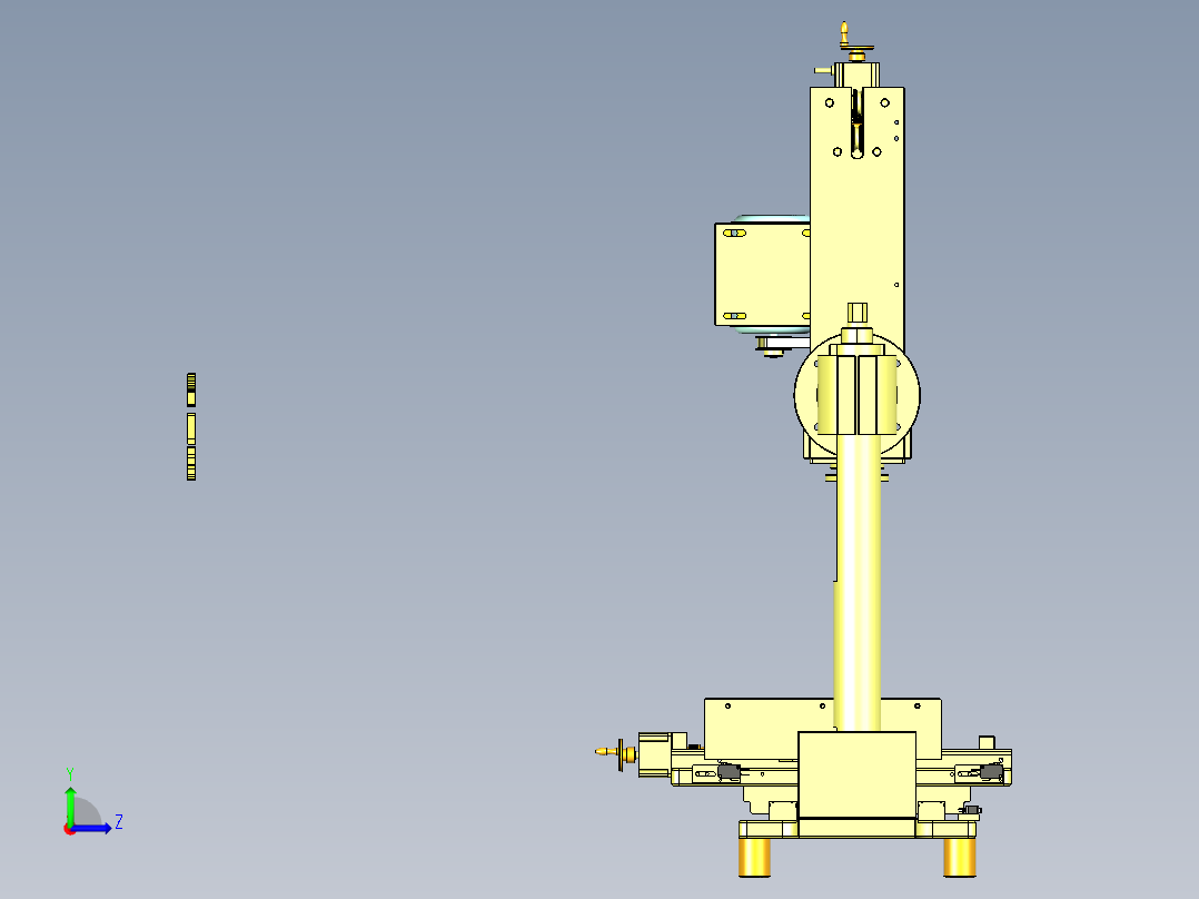 A5_小型桌面铣床SW2012左视图