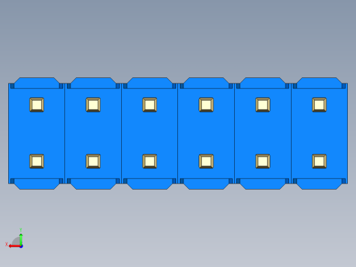 彩色公头100mil（2.54mm）系列-DS1021_blue_2x06p_100mil_Type1_rev1.0后视缩略图